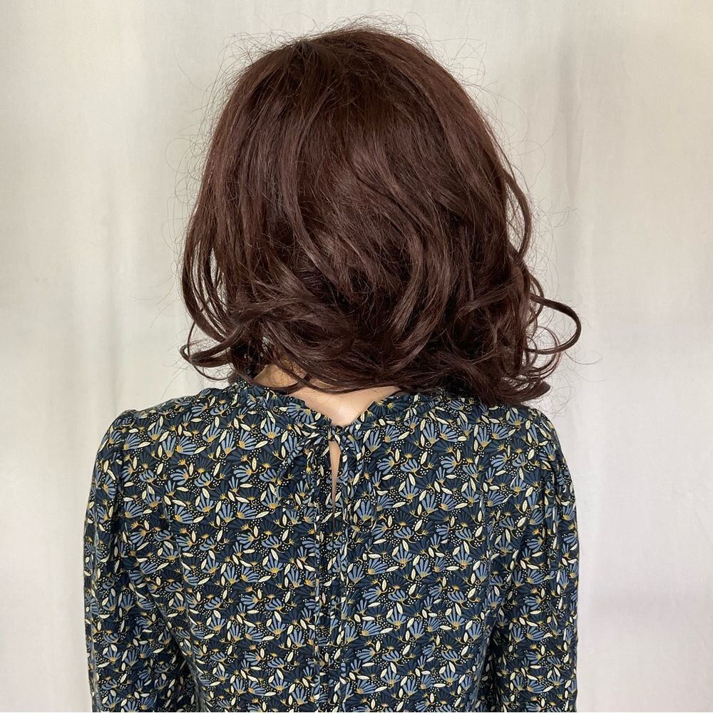 Zara Boho 70’s Inspired Blue Floral Long Sleeve Tassel Back Mini Tunic Dress S - Picture 7 of 9
